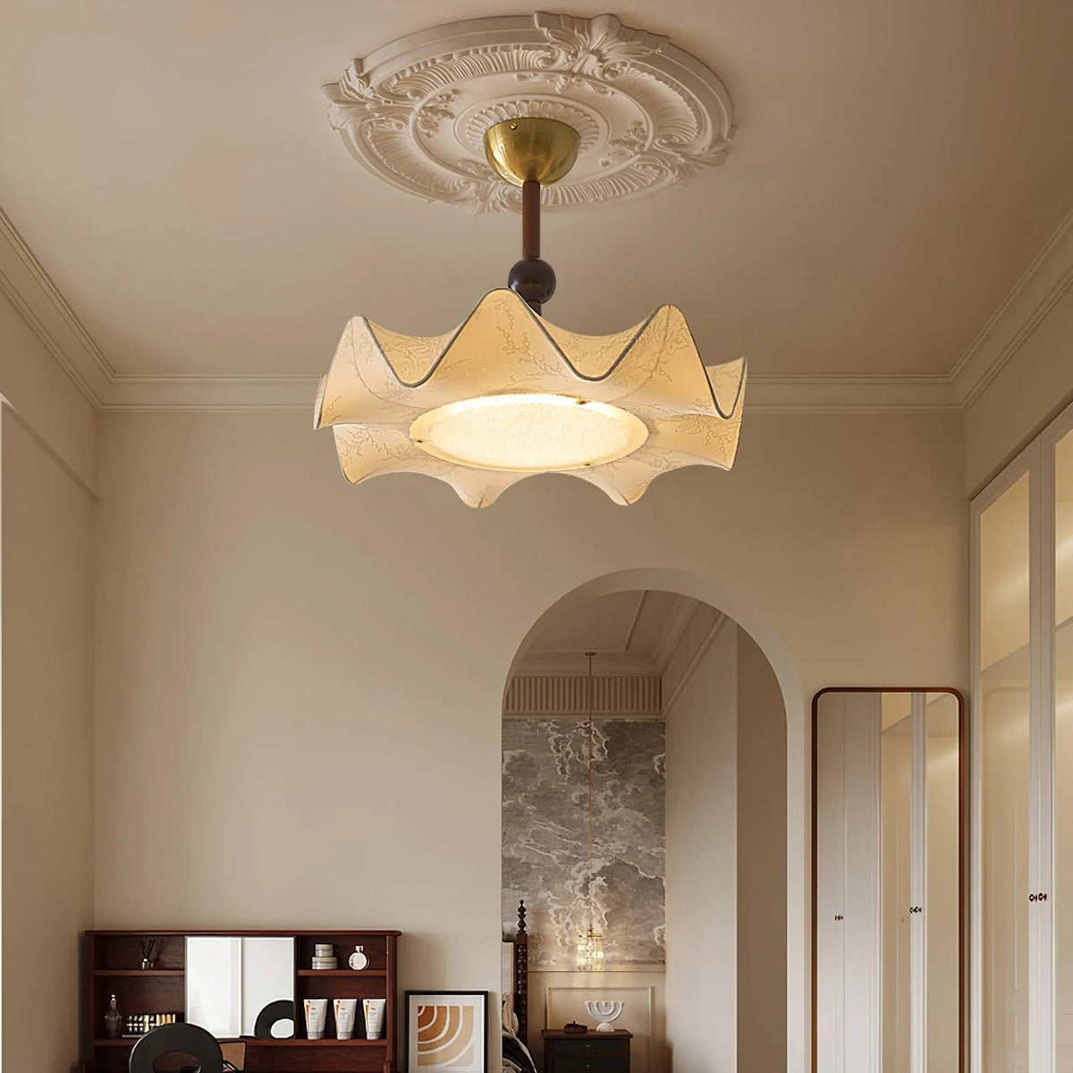Ceiling Lamp Layered Petal Integrated LED