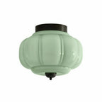 Ceiling Lamp Milk Glass Semi-Flush Soft Diffusing