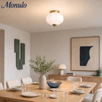 Ceiling Lamp Milk Glass Semi-Flush Soft Diffusing