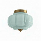 Ceiling Lamp Milk Glass Semi-Flush Soft Diffusing