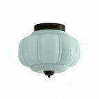Ceiling Lamp Milk Glass Semi-Flush Soft Diffusing