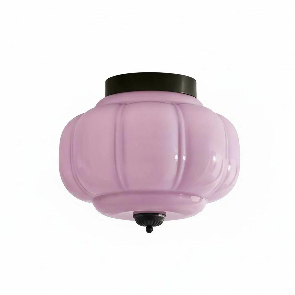 Ceiling Lamp Milk Glass Semi-Flush Soft Diffusing