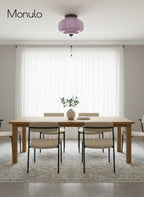Ceiling Lamp Milk Glass Semi-Flush Soft Diffusing