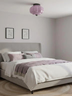 Ceiling Lamp Milk Glass Semi-Flush Soft Diffusing