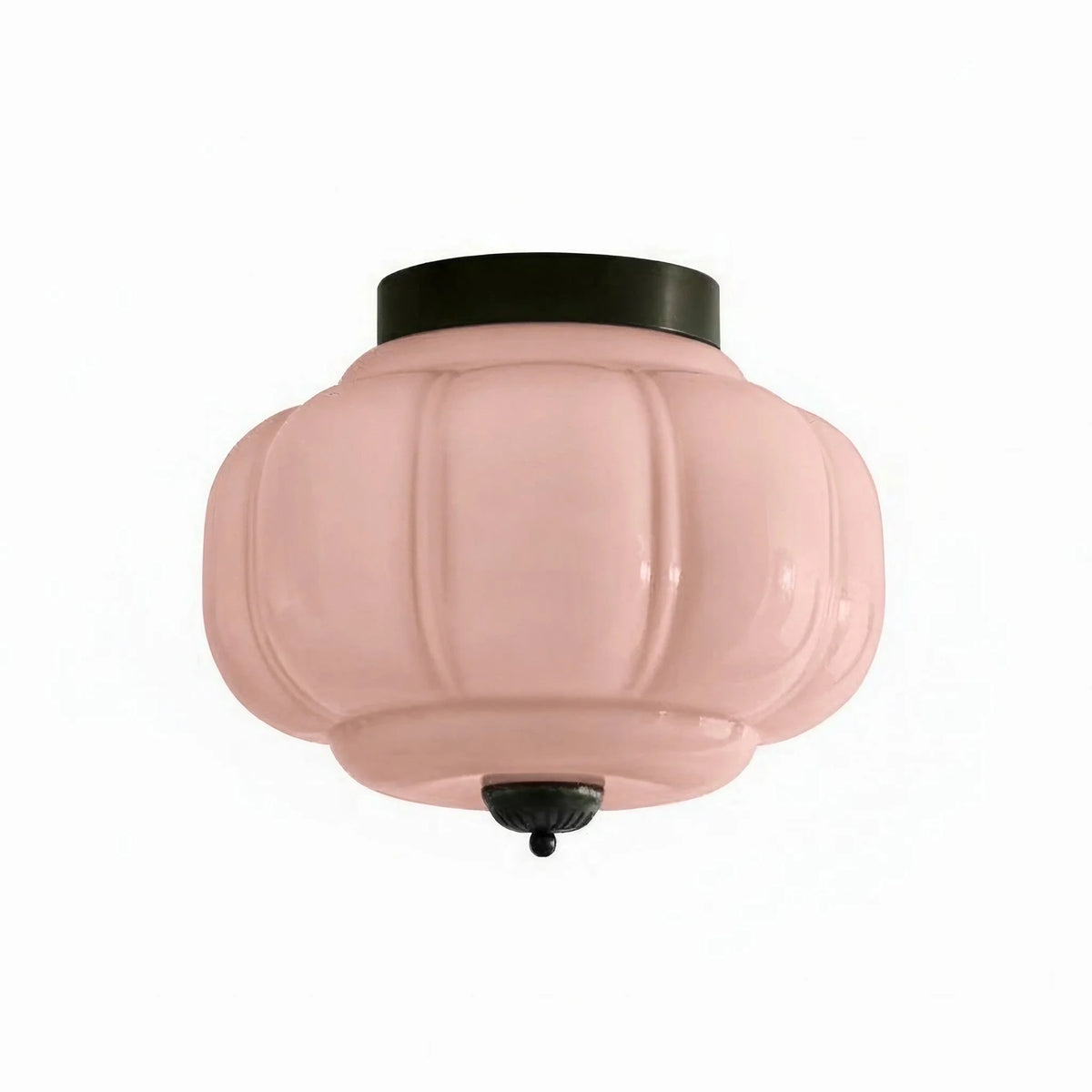 Ceiling Lamp Milk Glass Semi-Flush Soft Diffusing