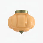 Ceiling Lamp Milk Glass Semi-Flush Soft Diffusing