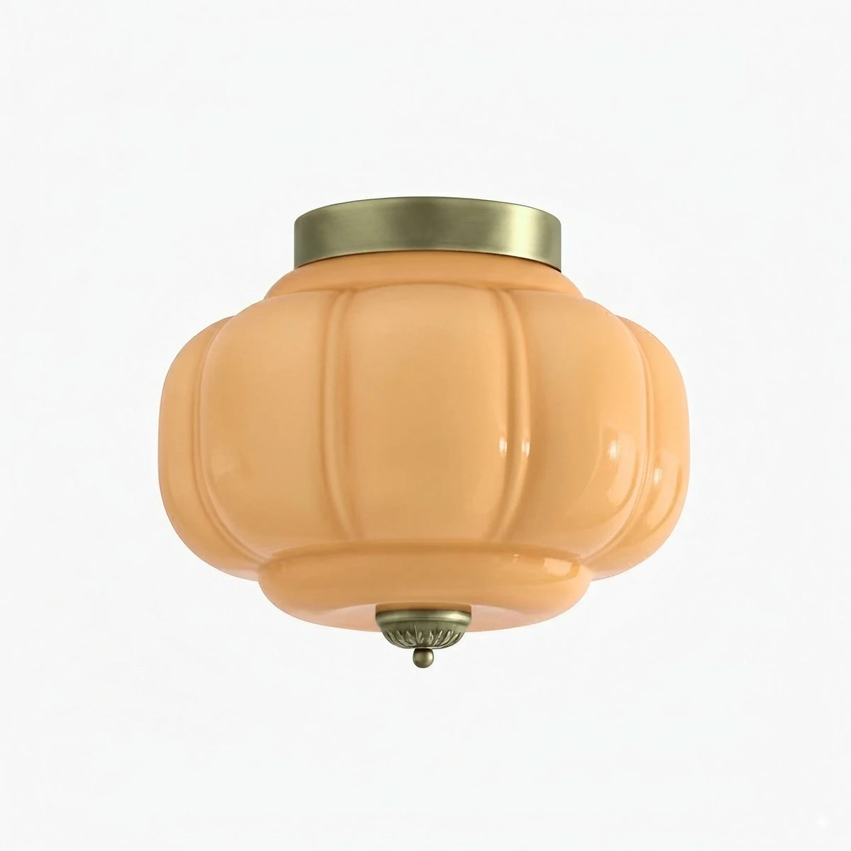Ceiling Lamp Milk Glass Semi-Flush Soft Diffusing