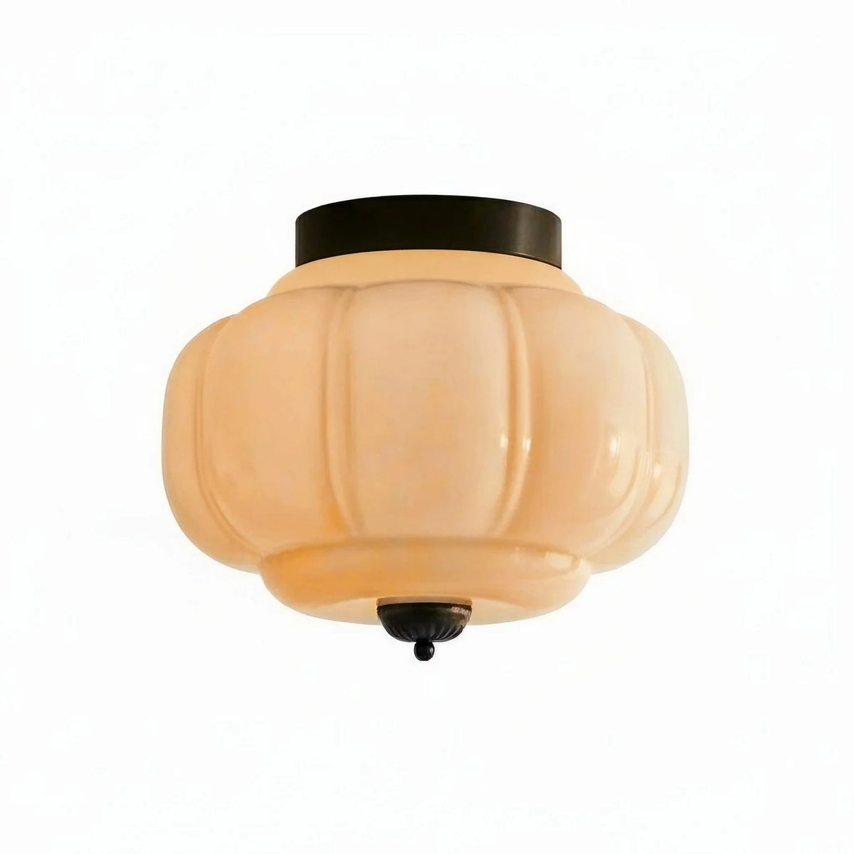 Ceiling Lamp Milk Glass Semi-Flush Soft Diffusing