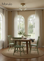 Ceiling Lamp Milk Glass Semi-Flush Soft Diffusing