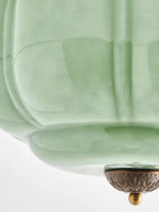 Ceiling Lamp Milk Glass Semi-Flush Soft Diffusing