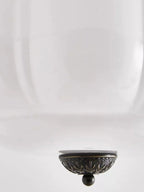 Ceiling Lamp Milk Glass Semi-Flush Soft Diffusing