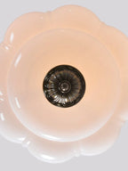 Ceiling Lamp Milk Glass Semi-Flush Soft Diffusing