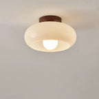 Ceiling Lamp Opal Glass Shade Soft Even Light