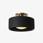 Ceiling Lamp Porcelain Round Low Profile Soft Diffused Light