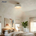 Ceiling Lamp Porcelain Round Low Profile Soft Diffused Light