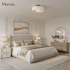 Ceiling Lamp Porcelain Round Low Profile Soft Diffused Light
