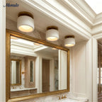 Ceiling Lamp Porcelain Round Low Profile Soft Diffused Light
