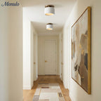 Ceiling Lamp Porcelain Round Low Profile Soft Diffused Light