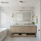 Ceiling Lamp Porcelain Round Low Profile Soft Diffused Light