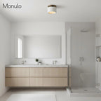 Ceiling Lamp Porcelain Round Low Profile Soft Diffused Light