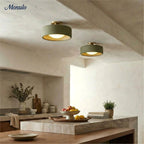 Ceiling Lamp Porcelain Round Low Profile Soft Diffused Light