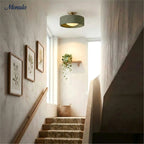 Ceiling Lamp Porcelain Round Low Profile Soft Diffused Light