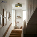 Ceiling Lamp Porcelain Round Low Profile Soft Diffused Light