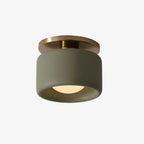 Ceiling Lamp Porcelain Round Low Profile Soft Diffused Light