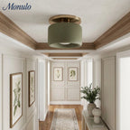 Ceiling Lamp Porcelain Round Low Profile Soft Diffused Light