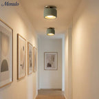 Ceiling Lamp Porcelain Round Low Profile Soft Diffused Light