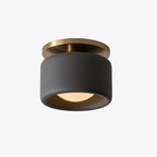 Ceiling Lamp Porcelain Round Low Profile Soft Diffused Light