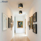 Ceiling Lamp Porcelain Round Low Profile Soft Diffused Light