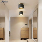 Ceiling Lamp Porcelain Round Low Profile Soft Diffused Light