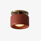 Ceiling Lamp Porcelain Round Low Profile Soft Diffused Light