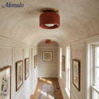 Ceiling Lamp Porcelain Round Low Profile Soft Diffused Light