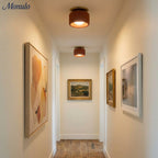 Ceiling Lamp Porcelain Round Low Profile Soft Diffused Light