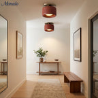 Ceiling Lamp Porcelain Round Low Profile Soft Diffused Light