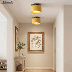Ceiling Lamp Porcelain Round Low Profile Soft Diffused Light