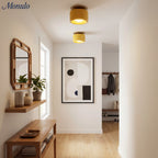 Ceiling Lamp Porcelain Round Low Profile Soft Diffused Light