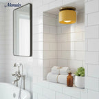 Ceiling Lamp Porcelain Round Low Profile Soft Diffused Light