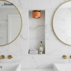 Ceiling Lamp Porcelain Round Low Profile Soft Diffused Light