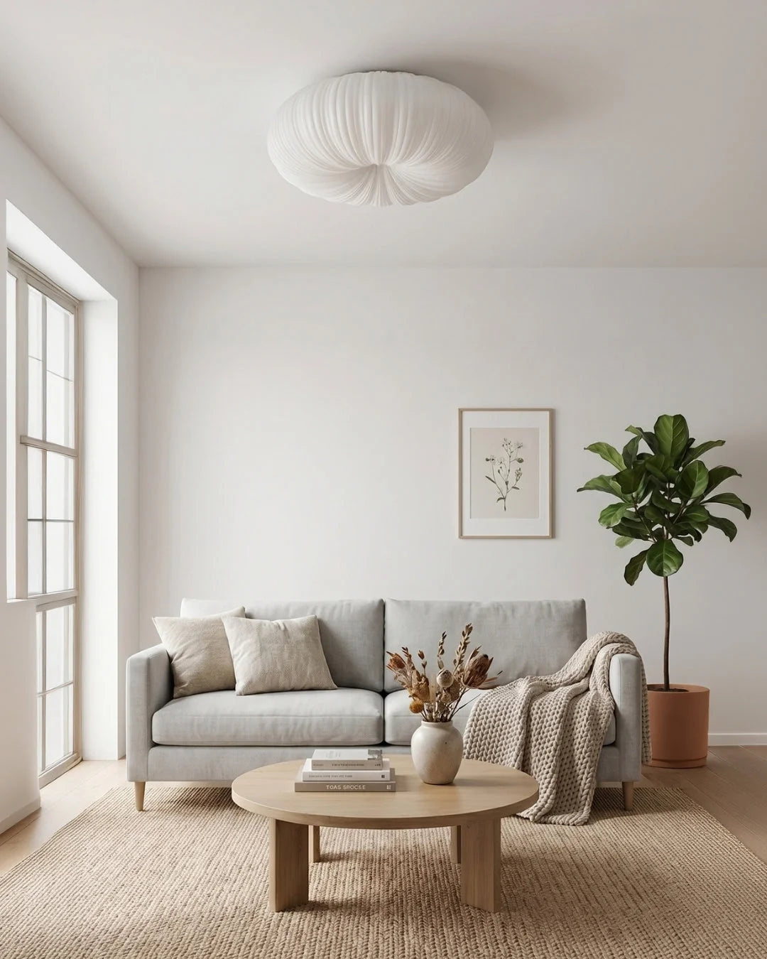 Ceiling Lamp Scandinavian Dimmable LED Remote Control