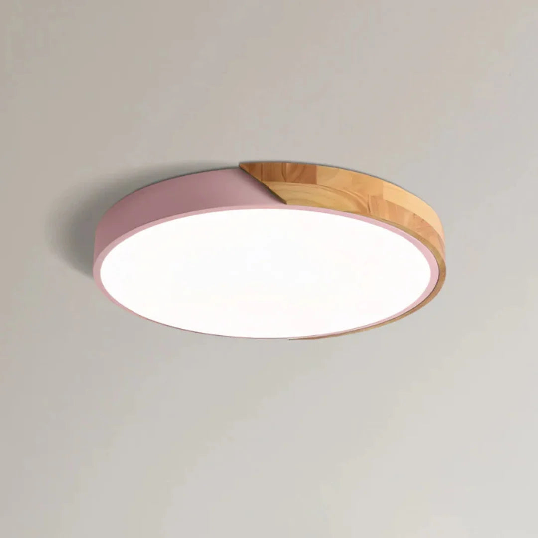 Ceiling Lamp Scandinavian Wood & Acrylic LED 30 cm