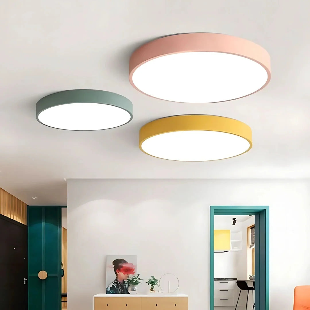 Ceiling Lamp Scandinavian Wood & Acrylic LED 30 cm