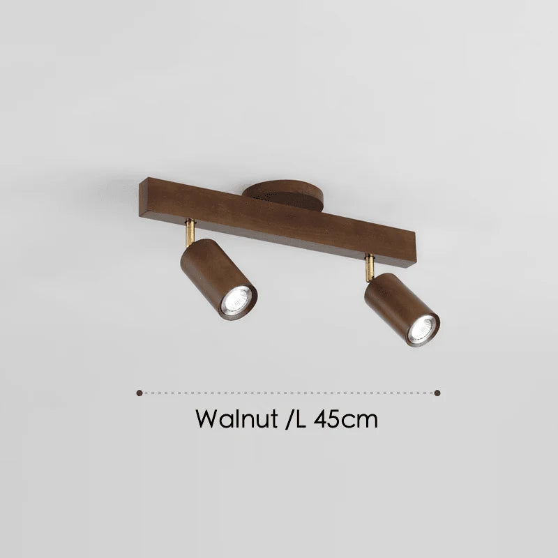 Ceiling Lamp Solid Wood Modular & Adjustable E27 LED