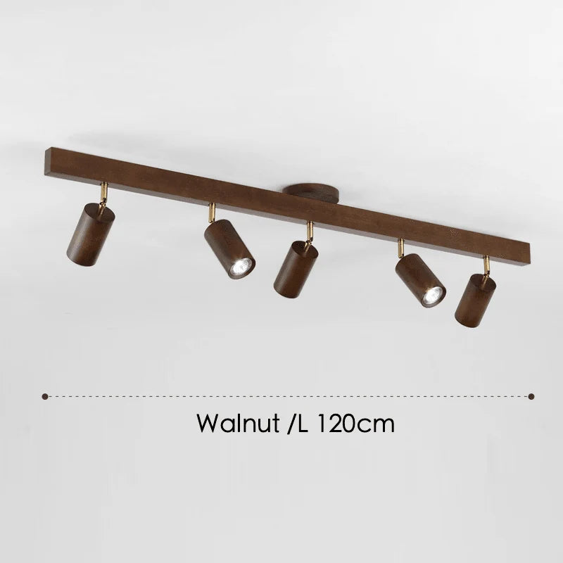 Ceiling Lamp Solid Wood Modular & Adjustable E27 LED