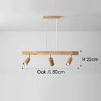 Ceiling Lamp Solid Wood Modular & Adjustable E27 LED