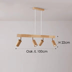 Ceiling Lamp Solid Wood Modular & Adjustable E27 LED