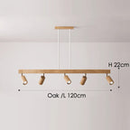 Ceiling Lamp Solid Wood Modular & Adjustable E27 LED