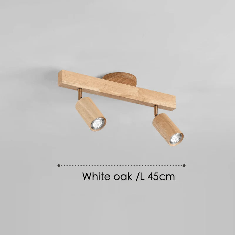 Ceiling Lamp Solid Wood Modular & Adjustable E27 LED